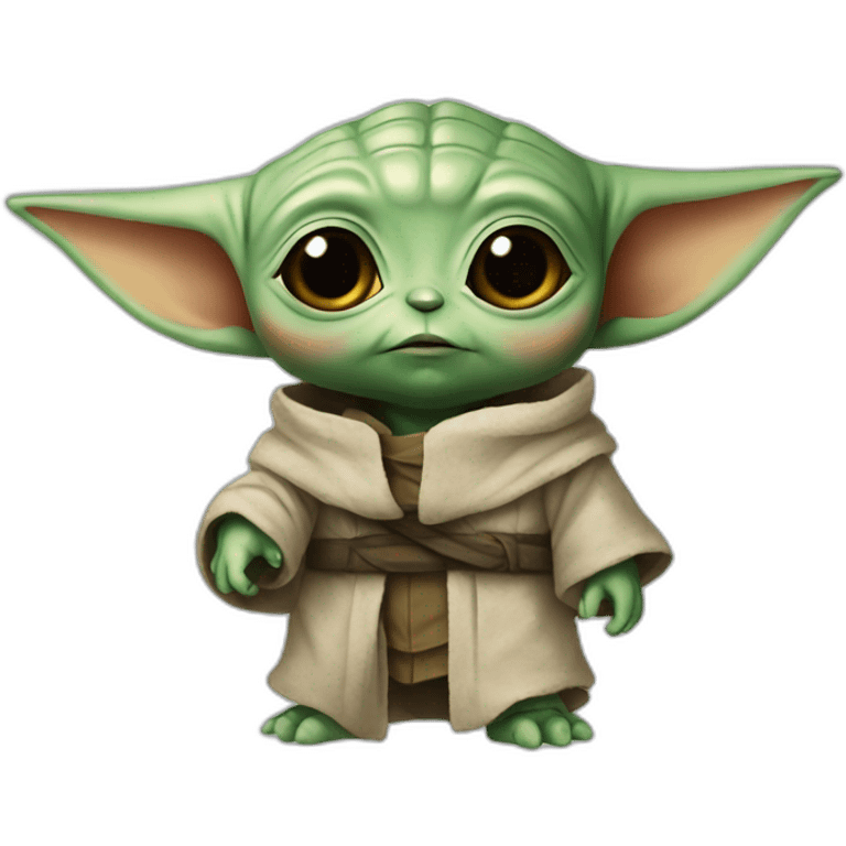 baby yoda  Ukraine flag emoji