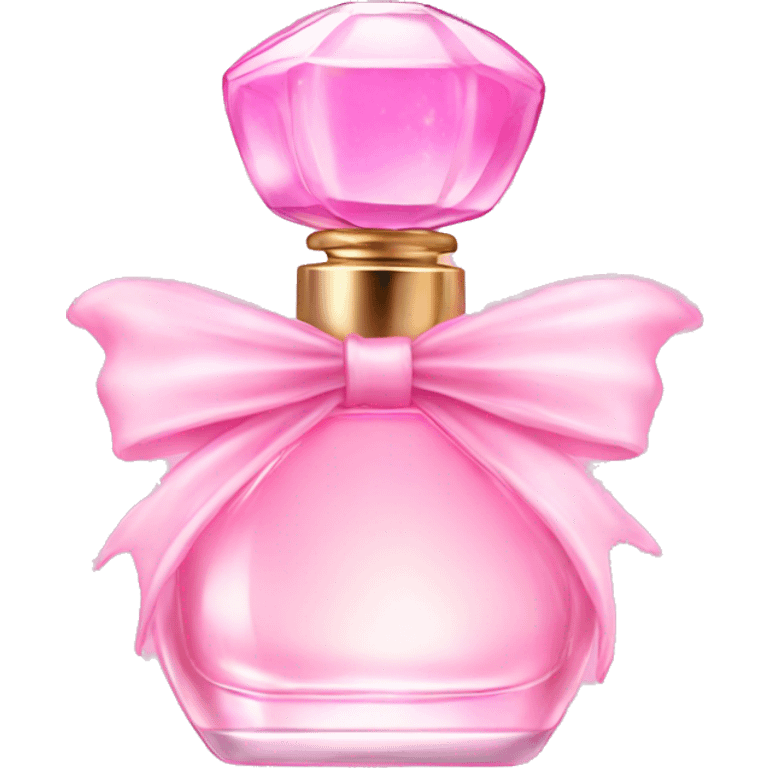 Fairy light pink perfume in bow emoji