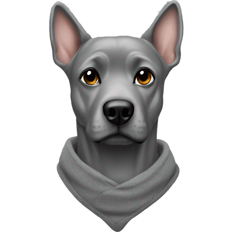 Grey neck York hoodie  emoji