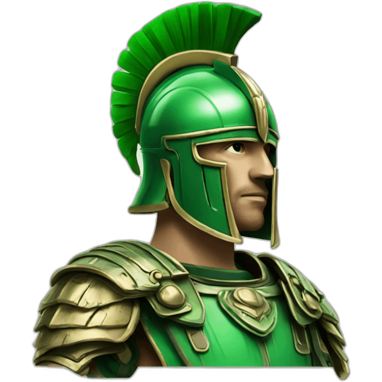 centurion-profile-pen-art-green emoji