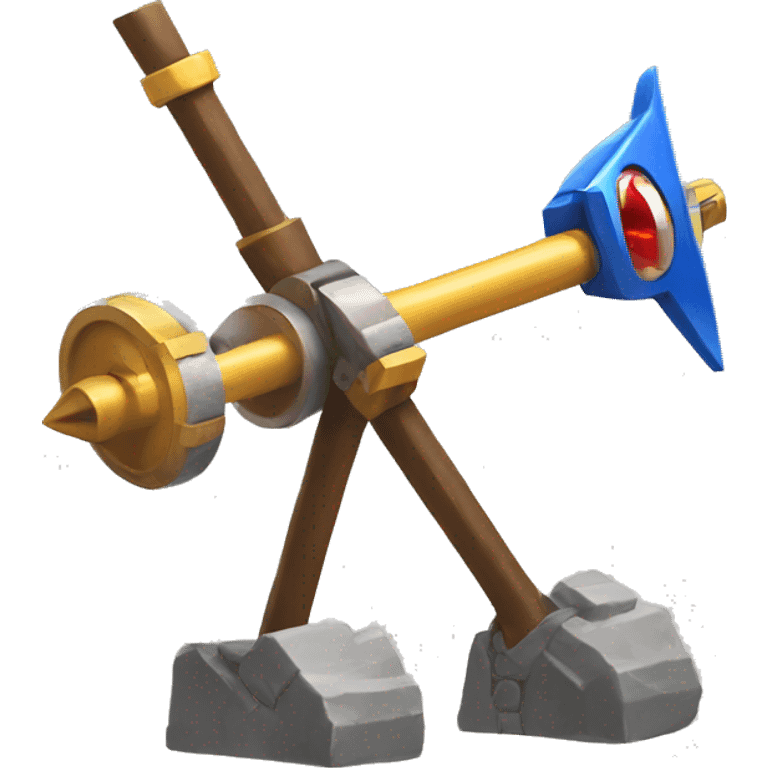 catapult weapon with sonic the hedgehog button emoji