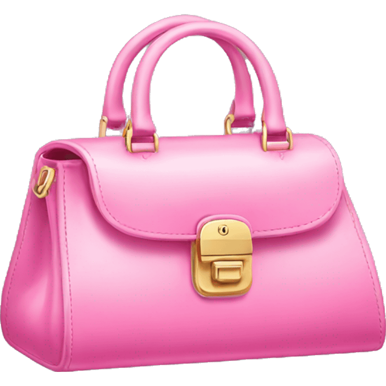 pink luxury hand bag emoji