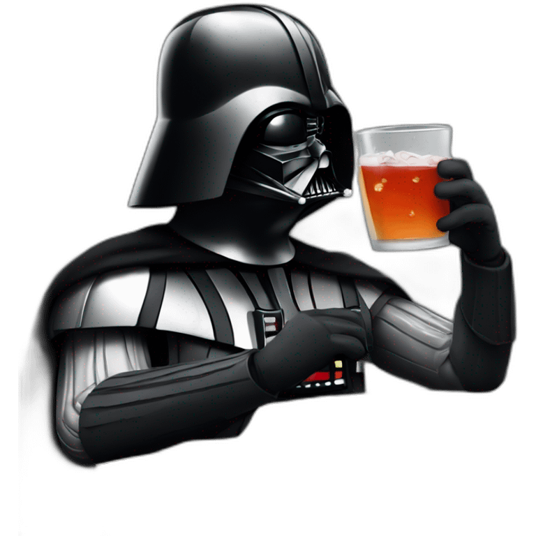 Darth vader drinking berr emoji