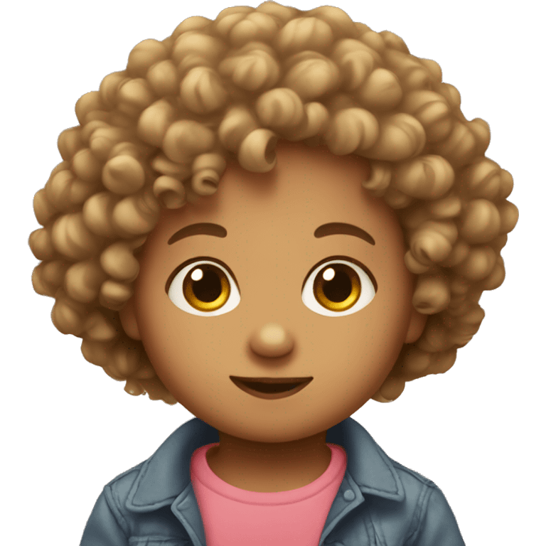 curly hair baby emoji