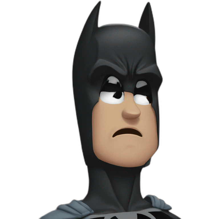 Batman crying emoji