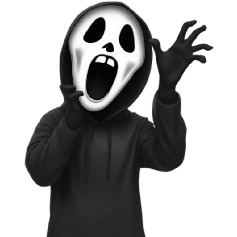 Ghostface scream emoji