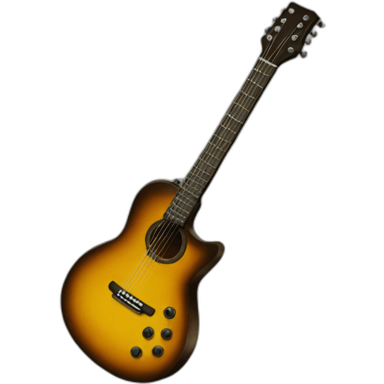 Guitare avatar.  emoji