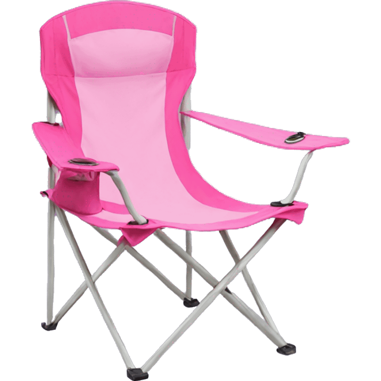 Pink camping chair emoji