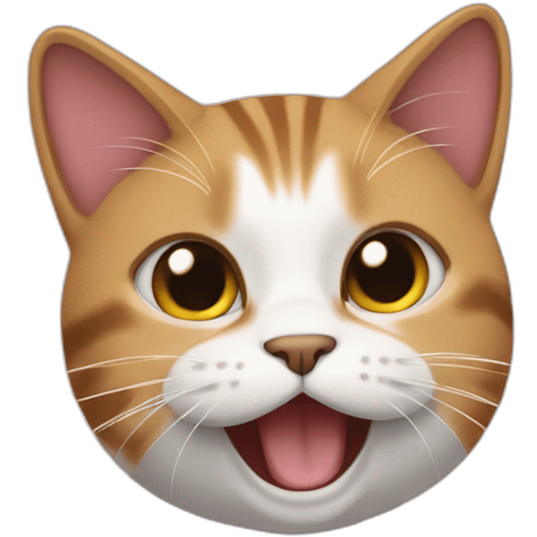 Cat saying parasto i love you emoji