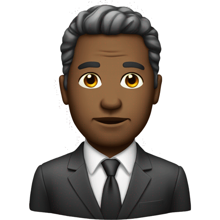 photorealistic serious businessman emoji