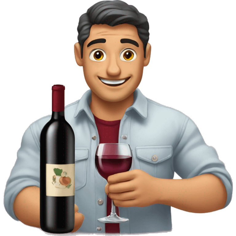 Cena romántica con vino   emoji