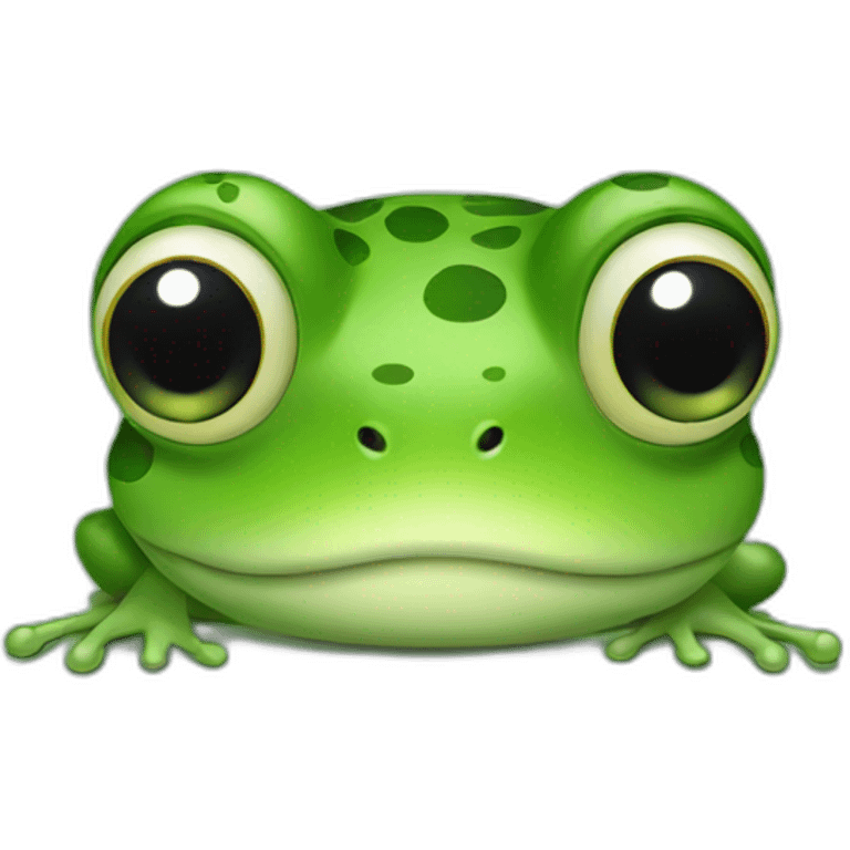 Frog in green colour emoji