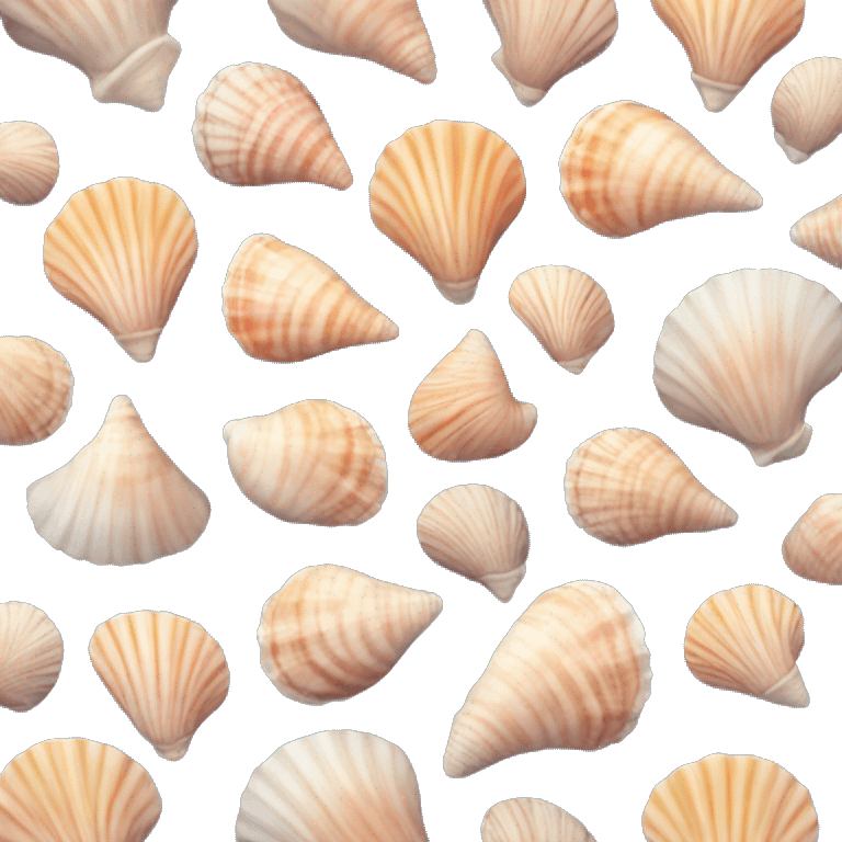 Single Seashell pretty colors emoji