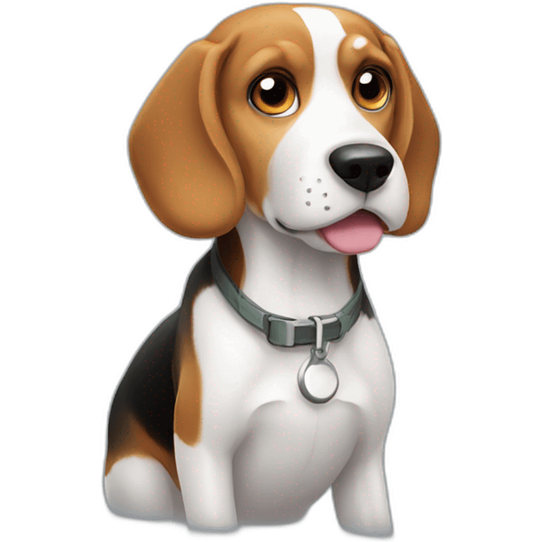 Beagle hungry emoji