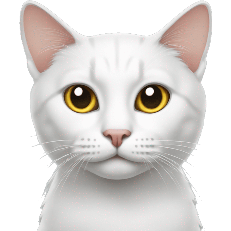 Cat white  emoji