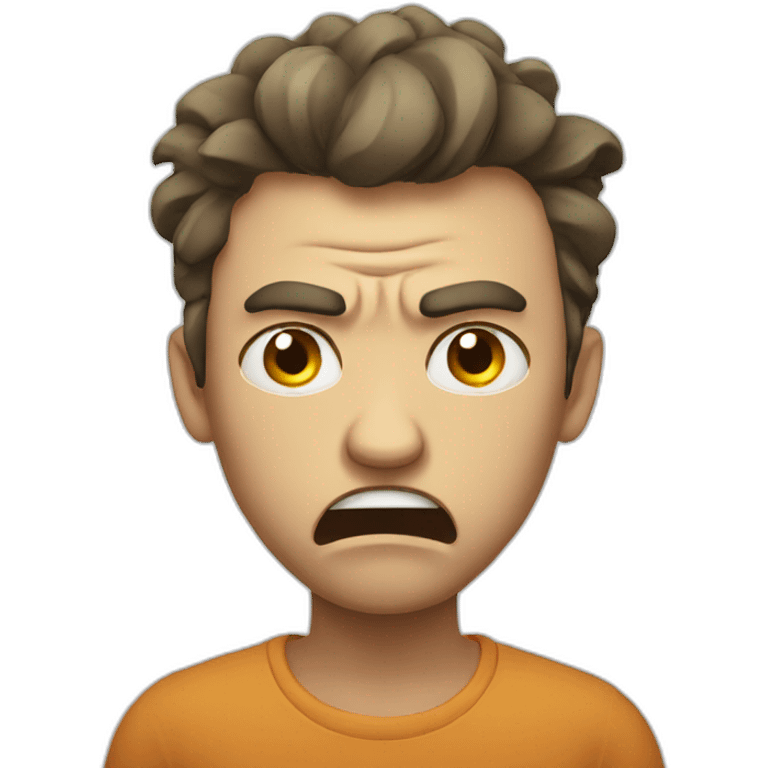 An emotion that is angry and that is sick emoji