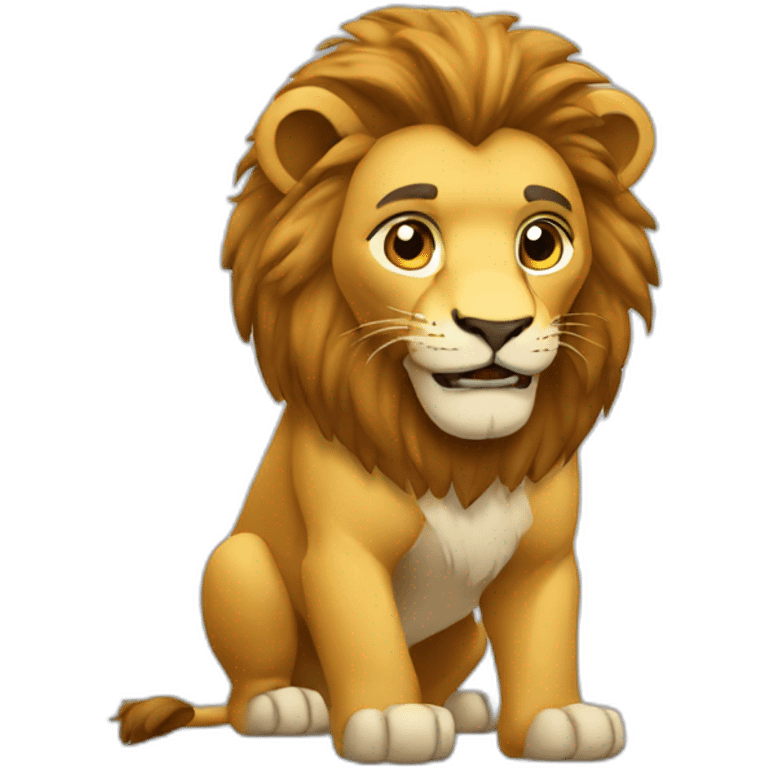 Lion training emoji