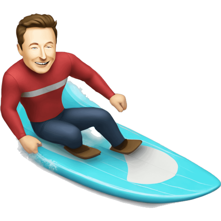 Elon musk surfing emoji