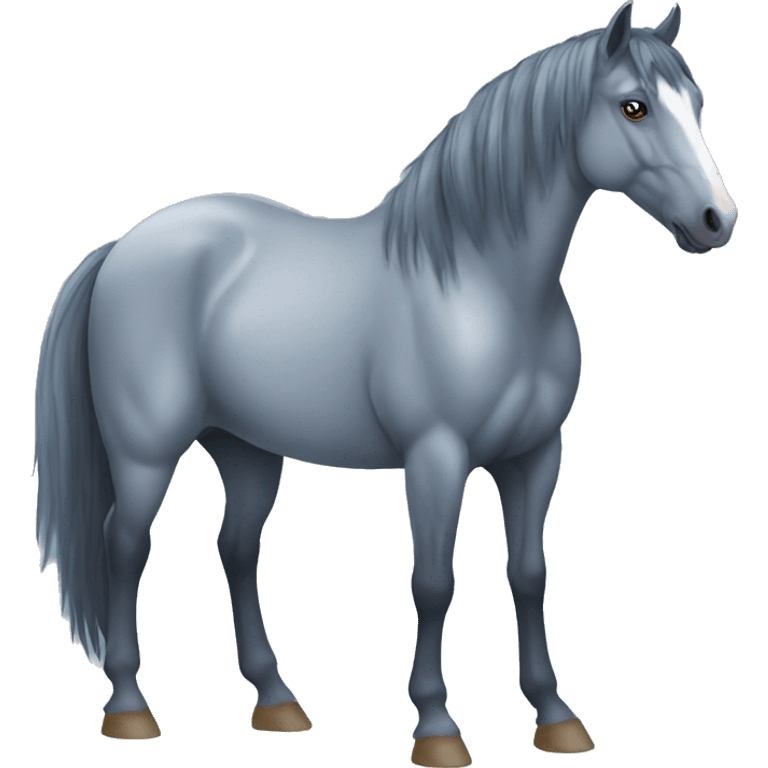 Blue roan horse  emoji