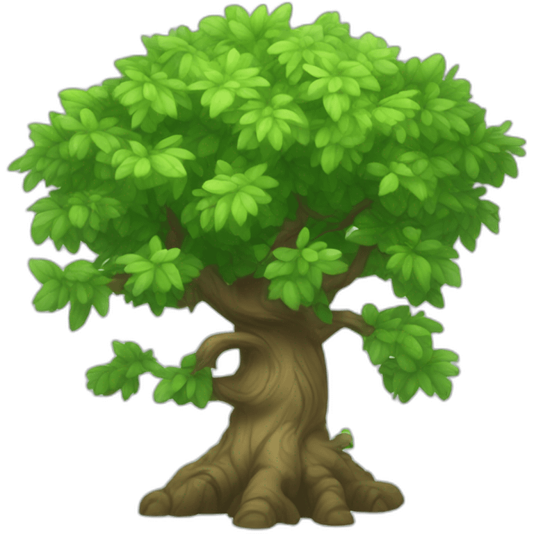 Cute chibi tree emoji