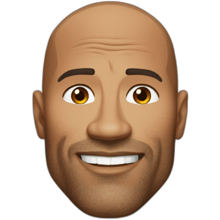 jonny halyday avec Dwayne Johnson emoji