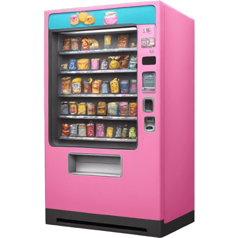 Pink vending machine  emoji