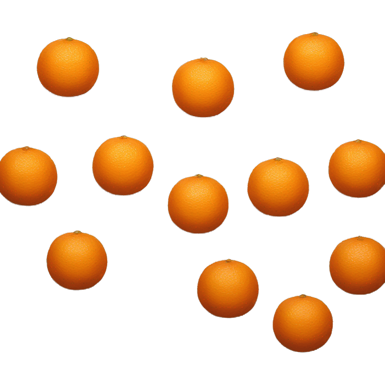 a painting of an orange emoji