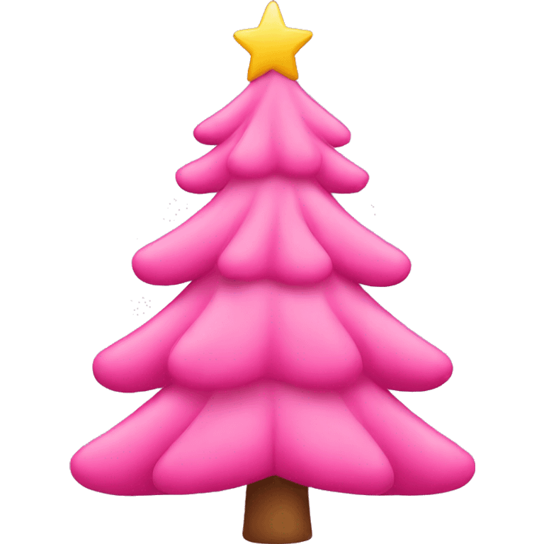 pink christmas tree  emoji