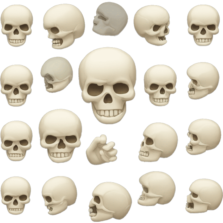 Facepalming skull emoji