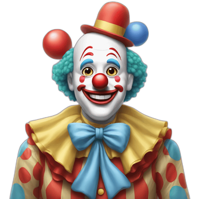 a clown with a circo in back of him emoji