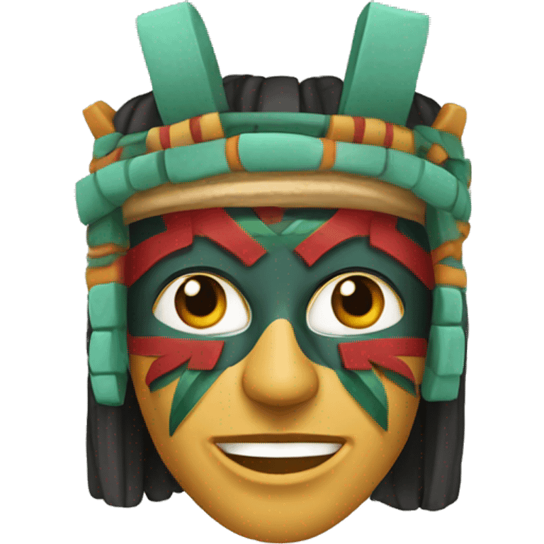 Máscara de la cultura Maya emoji