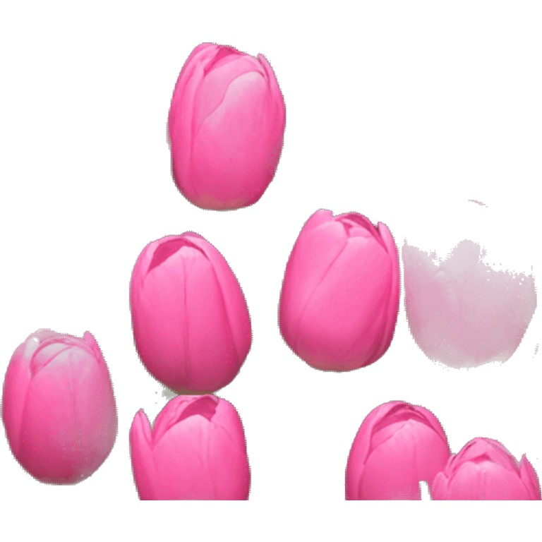 Pink tulips  emoji