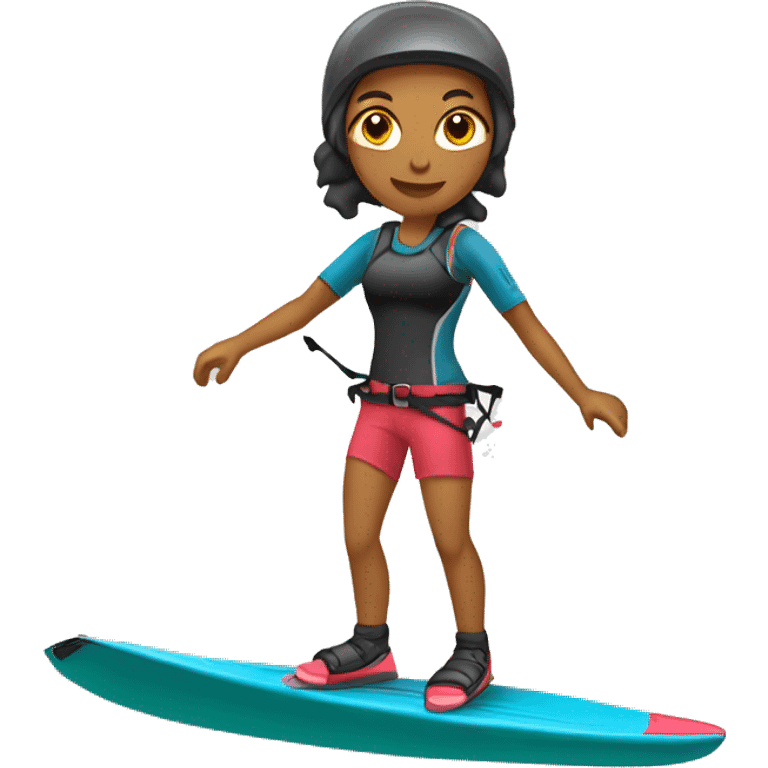 female kiteboarder emoji