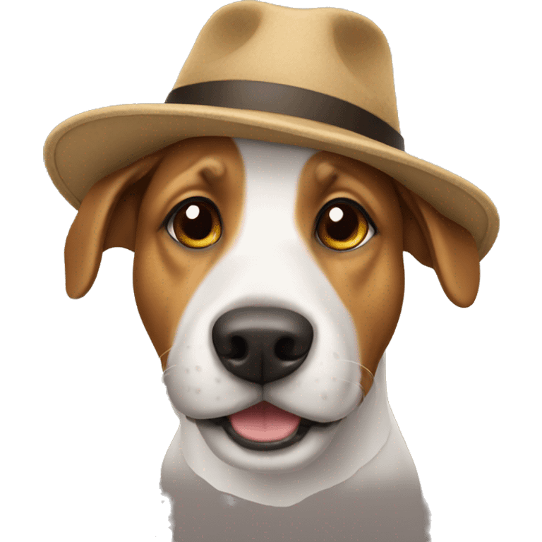 Dog wearing a hat  emoji