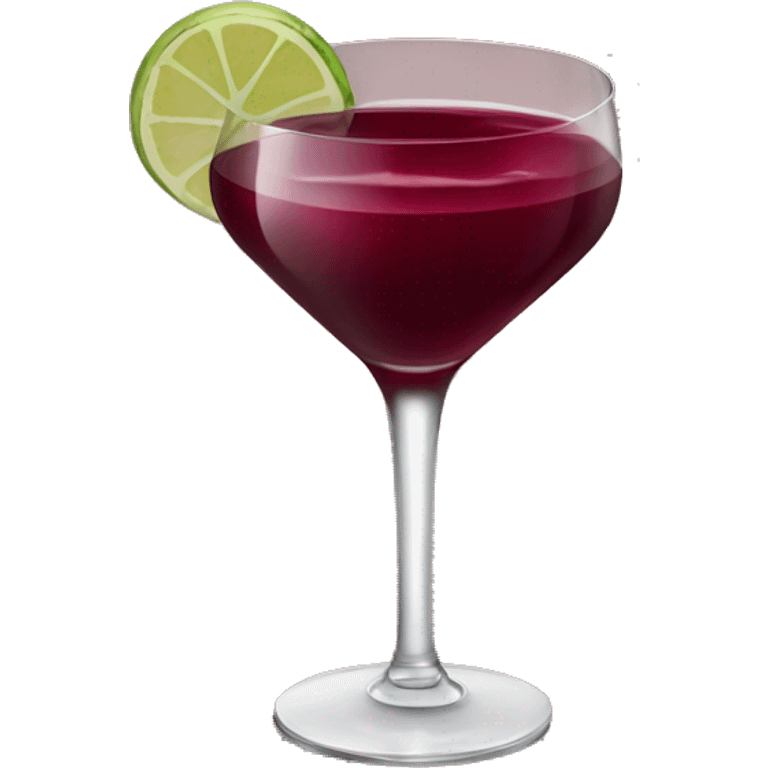 Burgundy cocktail emoji