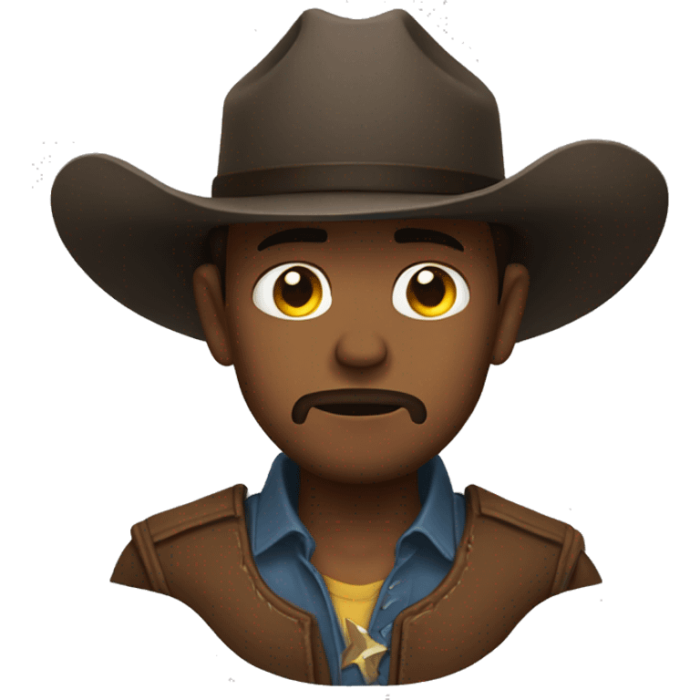 Sad cowboy emoji