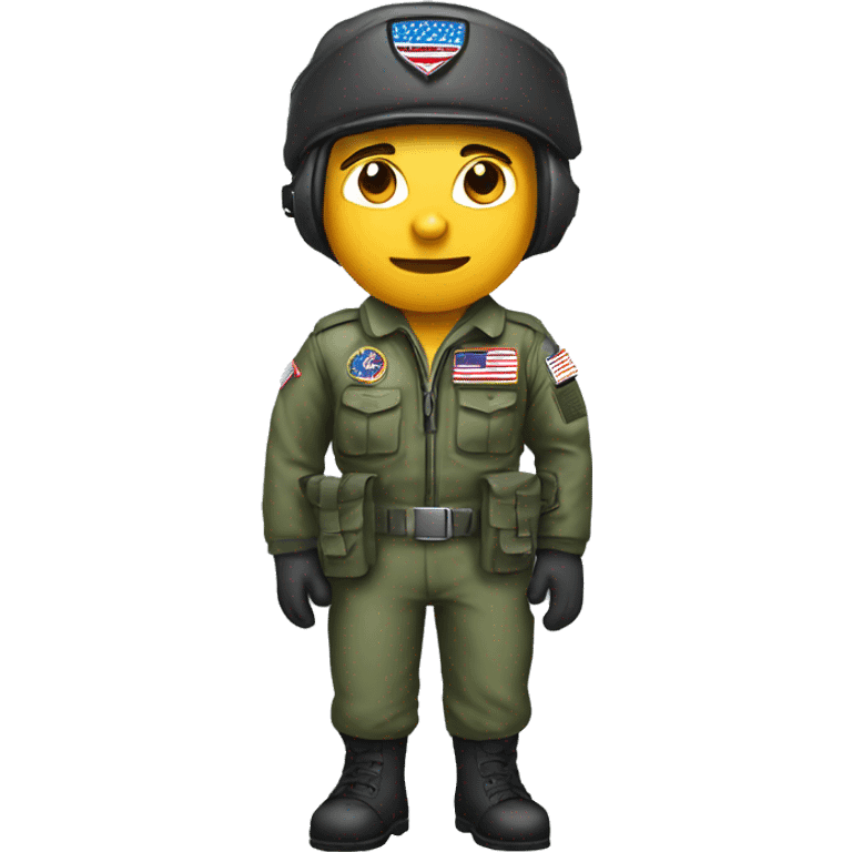 army fighter pilot of the United States of America  emoji