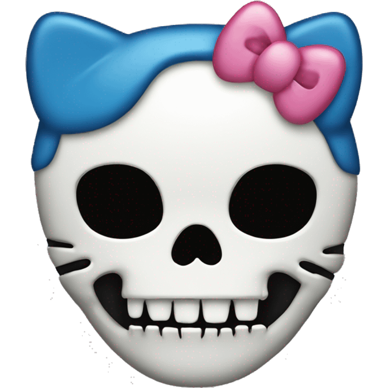 Hello kitty skull  emoji