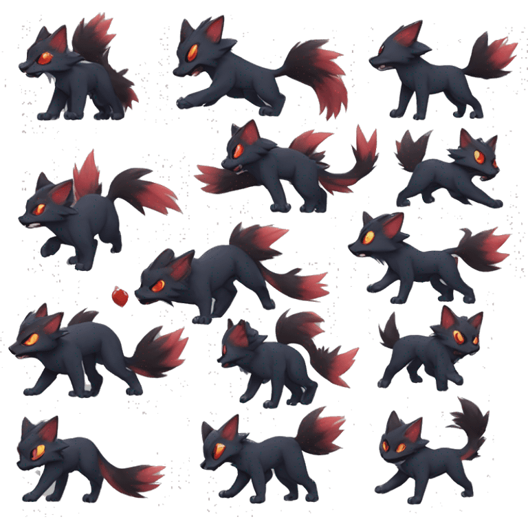 Litten-Zorua-Zoroark-Nargacuga- emoji