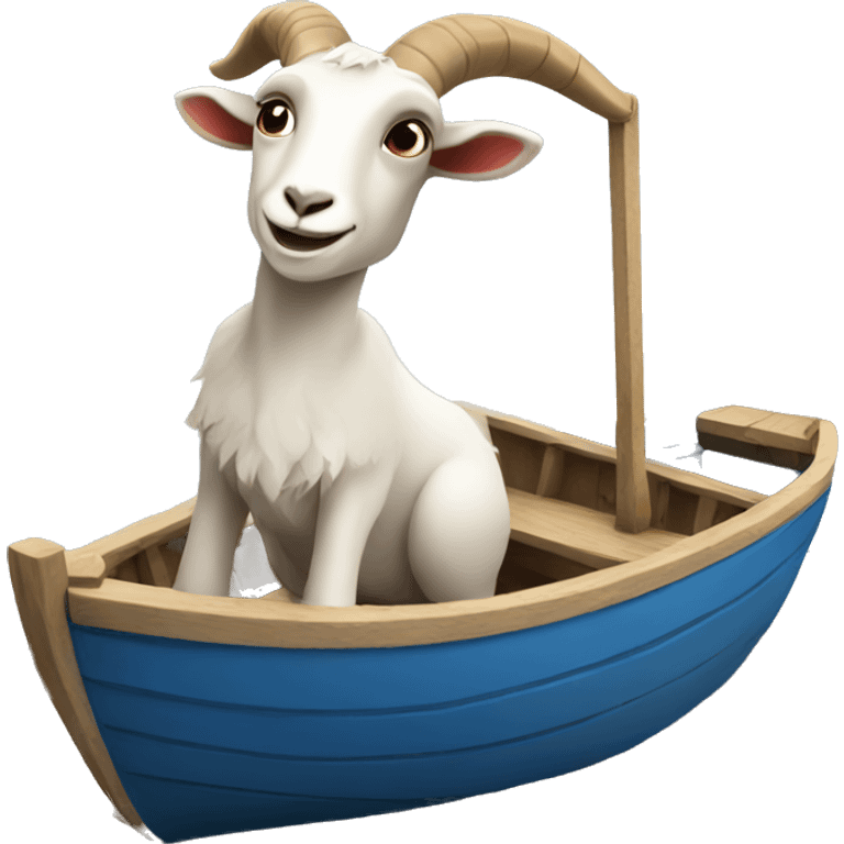 Goat on a boat emoji