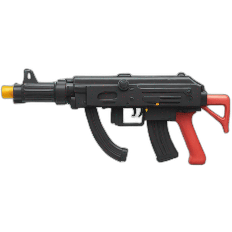 Water gun shaped like an AK emoji