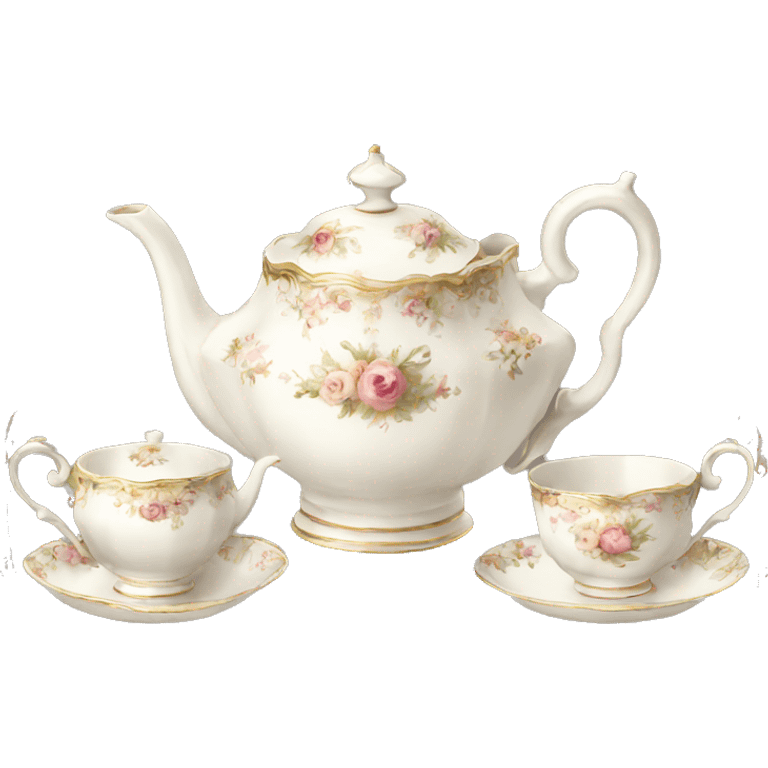 tea set victorian emoji