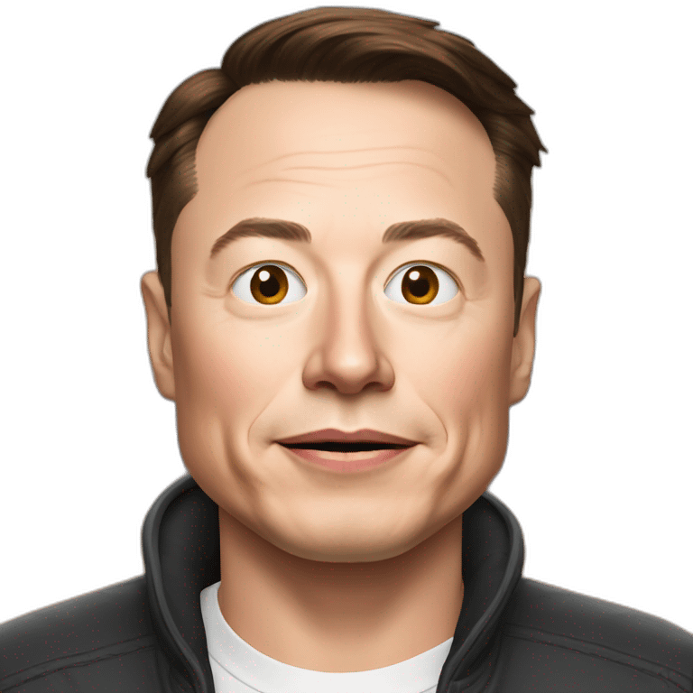 Elon Musk with a propeller beanie emoji