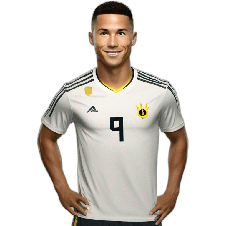 Pikachu sur la tait de ronaldo emoji