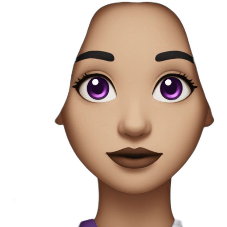 girl-light skin-purple eyes-witch-long black hair-big lips emoji