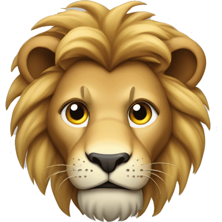 Lion mascotte qui fume emoji