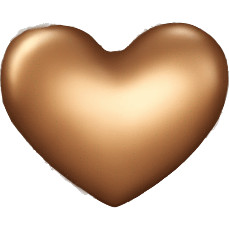 bronze heart emoji