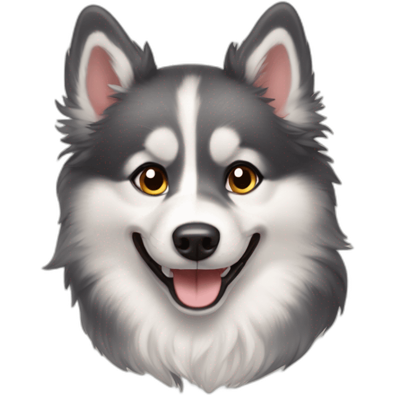 happy merle pomsky emoji