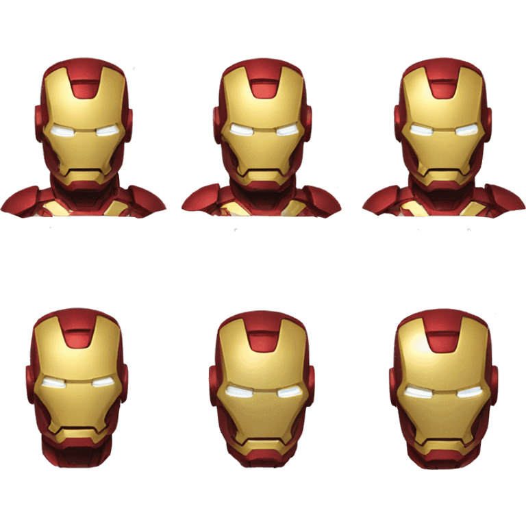 iron man idea expression, half body emoji