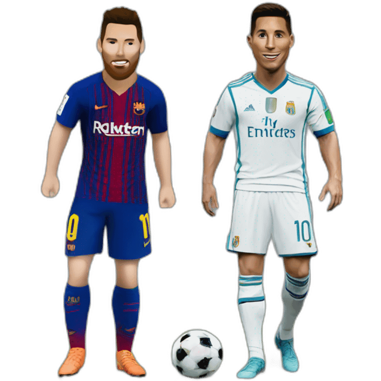 ronaldo and messi emoji